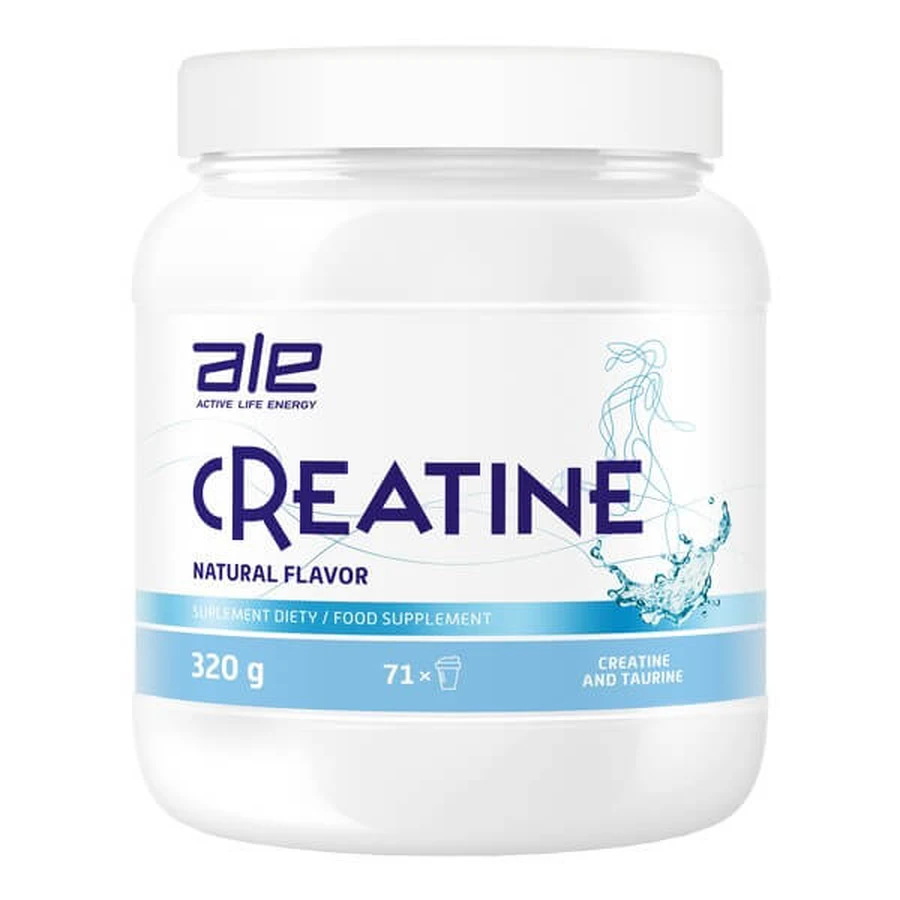 ALE Creatina Sabor Natural, polvo, sabor neutro, 320 g