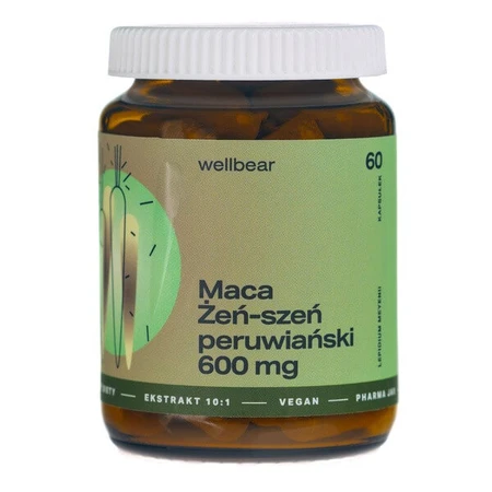 Wellbear Maca (Ginseng din Peru), capsule, 60 buc.