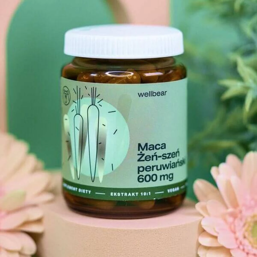 Wellbear Maca (Ginseng din Peru), capsule, 60 buc.