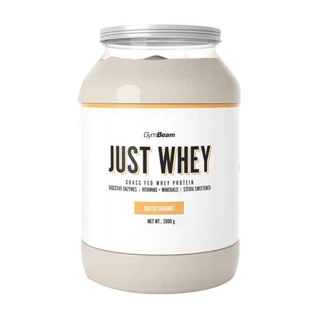 GymBeam Just Whey Protein Salted Caramel, poeder, gezouten karamelsmaak, 2000 g