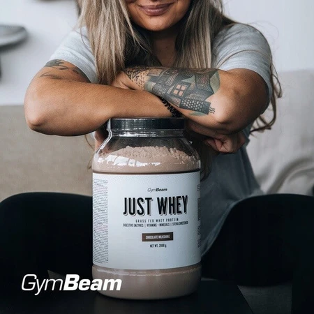 GymBeam Just Whey Protein Salted Caramel, poeder, gezouten karamelsmaak, 2000 g