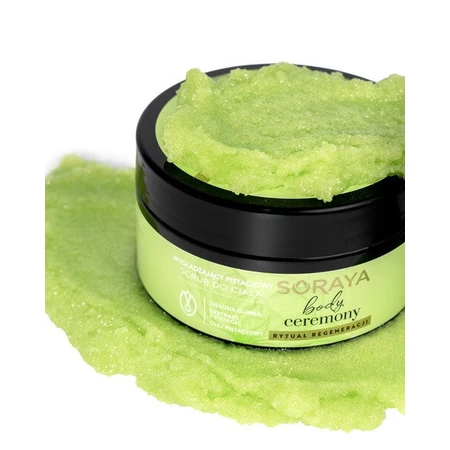 Soraya Body Ceremony, smoothing pistachio body scrub, 200 g