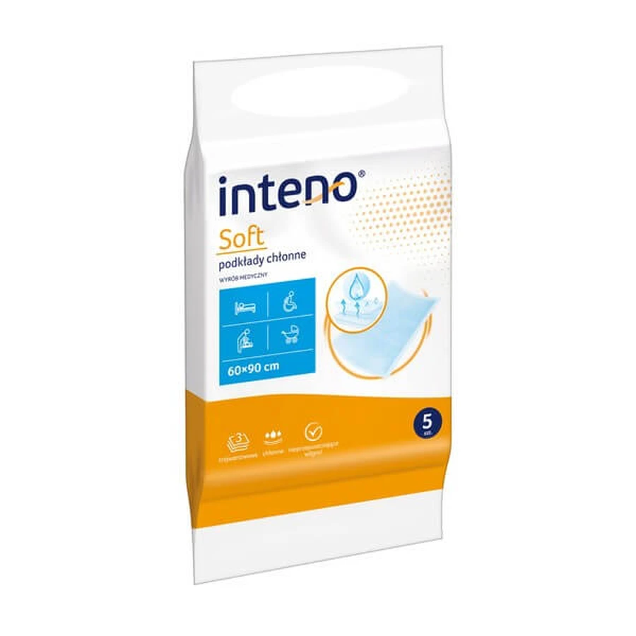 Inteno Zachte, absorberende kompressen, 60 cm x 90 cm, 5 stuks.