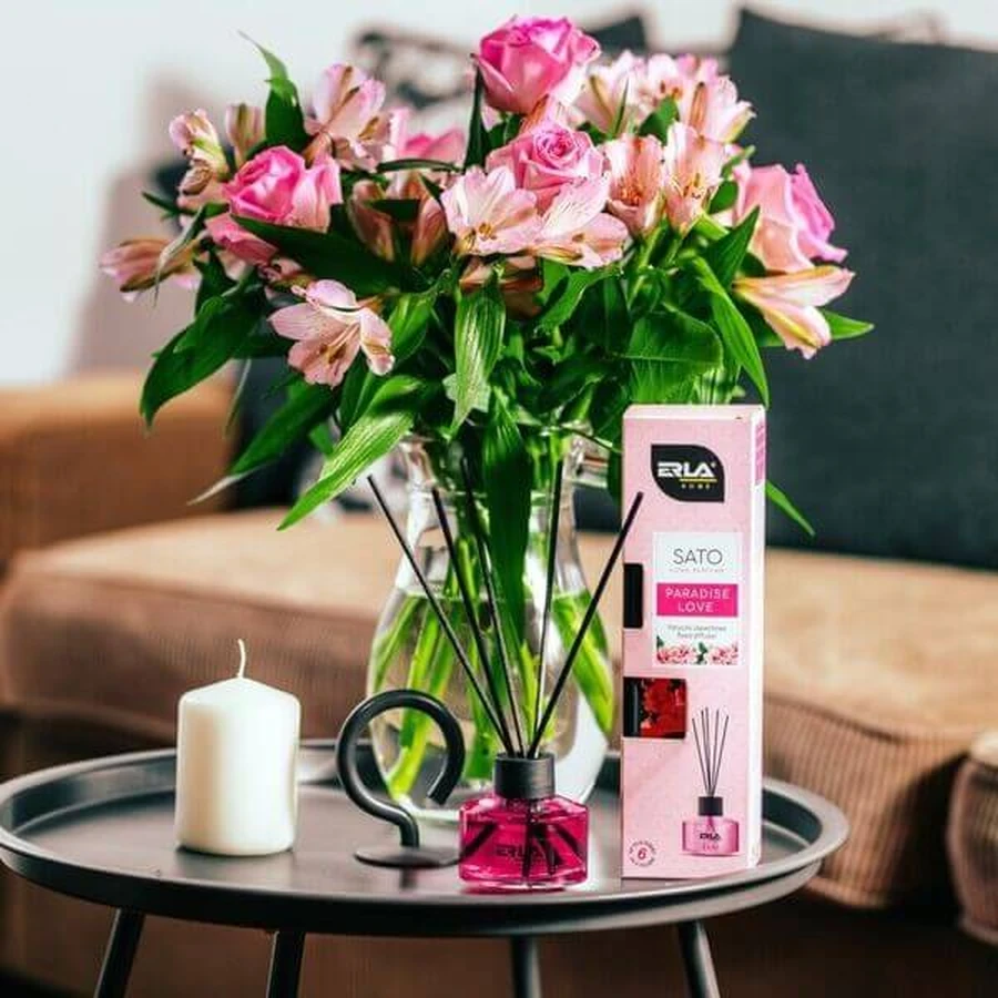 Erla Home Sato Paradise Love, geurstokjes, 50 ml