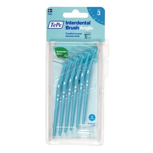 TePe Angle, interdental toothbrush, blue (0.6 mm), 6 pcs.