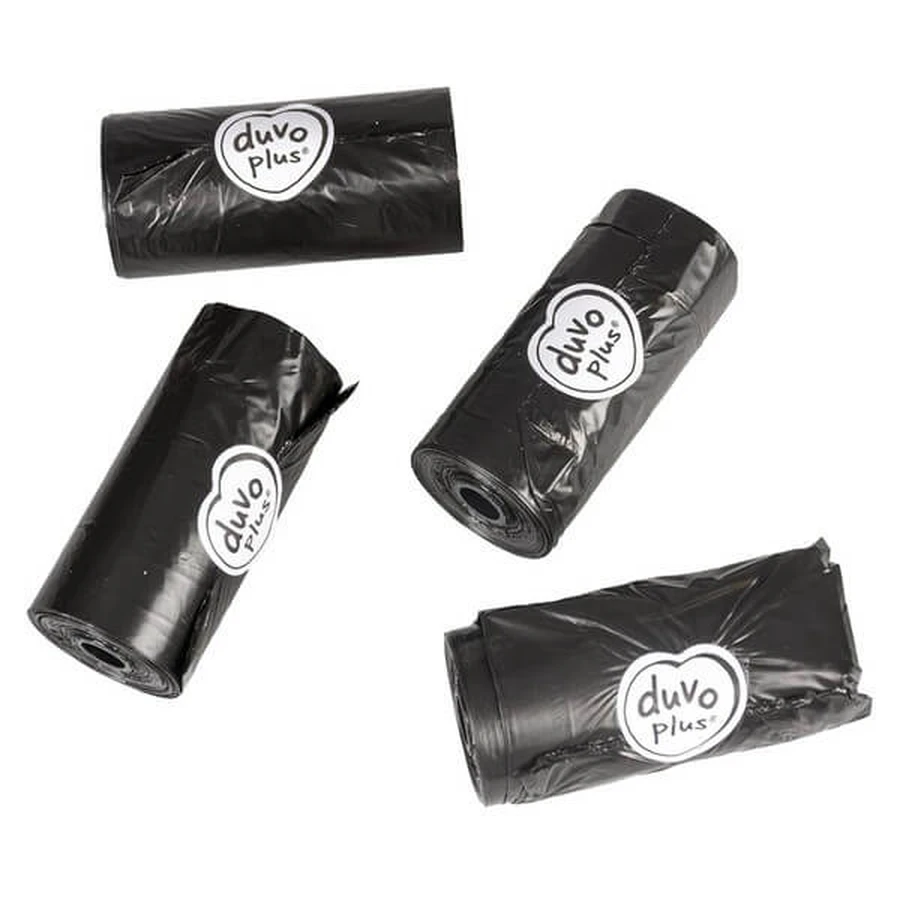 Duvoplus Classic, hondenpoepzakjes, zwart, 4 x 20 st.