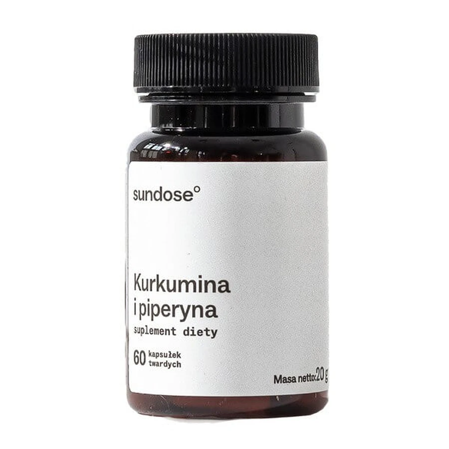Sundose Turmeric and Piperine, hard capsules, 60 pcs.