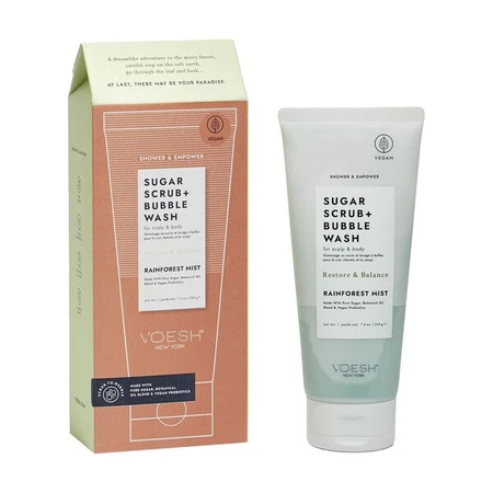 Voesh, sugar cleansing scrub, rainforest mist, 210 g