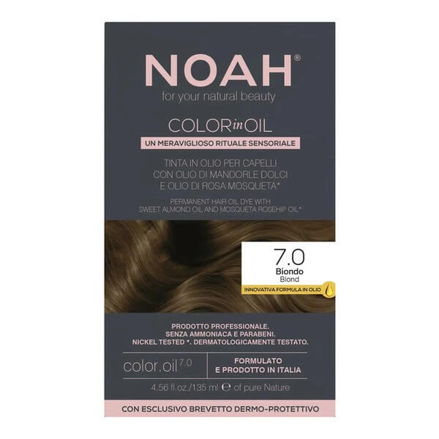 NOAH Color in Oil, teinture pour cheveux, 7.0 Blonde, 135 ml