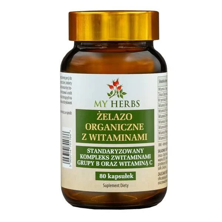 My Herbs Hierro orgánico con vitaminas, cápsulas, 80 uds.