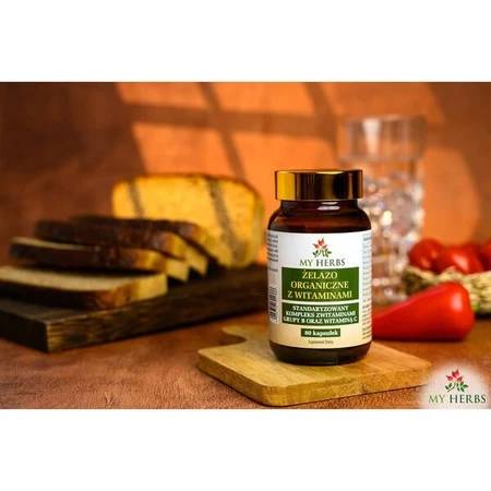 My Herbs Hierro orgánico con vitaminas, cápsulas, 80 uds.