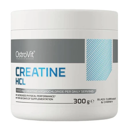 OstroVit Creatine HCL, powder, black currant and cherry flavor, 300 g