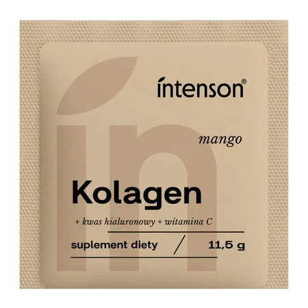 Intenson Collagen + hyaluronic acid + vitamin C, powder, mango flavor, 11.5 g