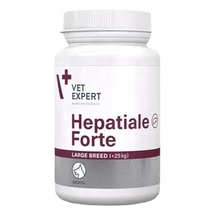 Vet Expert Hepatiale Forte Large Breed (+25 kg), Unterstützung der Leberfunktion für Hunde großer Rassen, Tabletten, 40 Stück.
