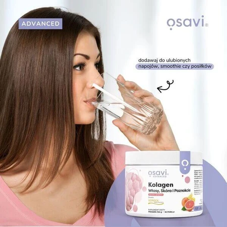 Osavi Collagen Haare, Haut und Nägel, Pulver, Zitronen-Grapefruit-Geschmack, 150 g