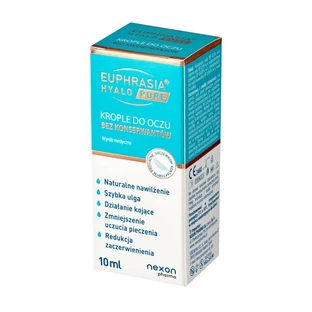 Euphrasia Hyalo Pure, moisturizing eye drops, 10 ml