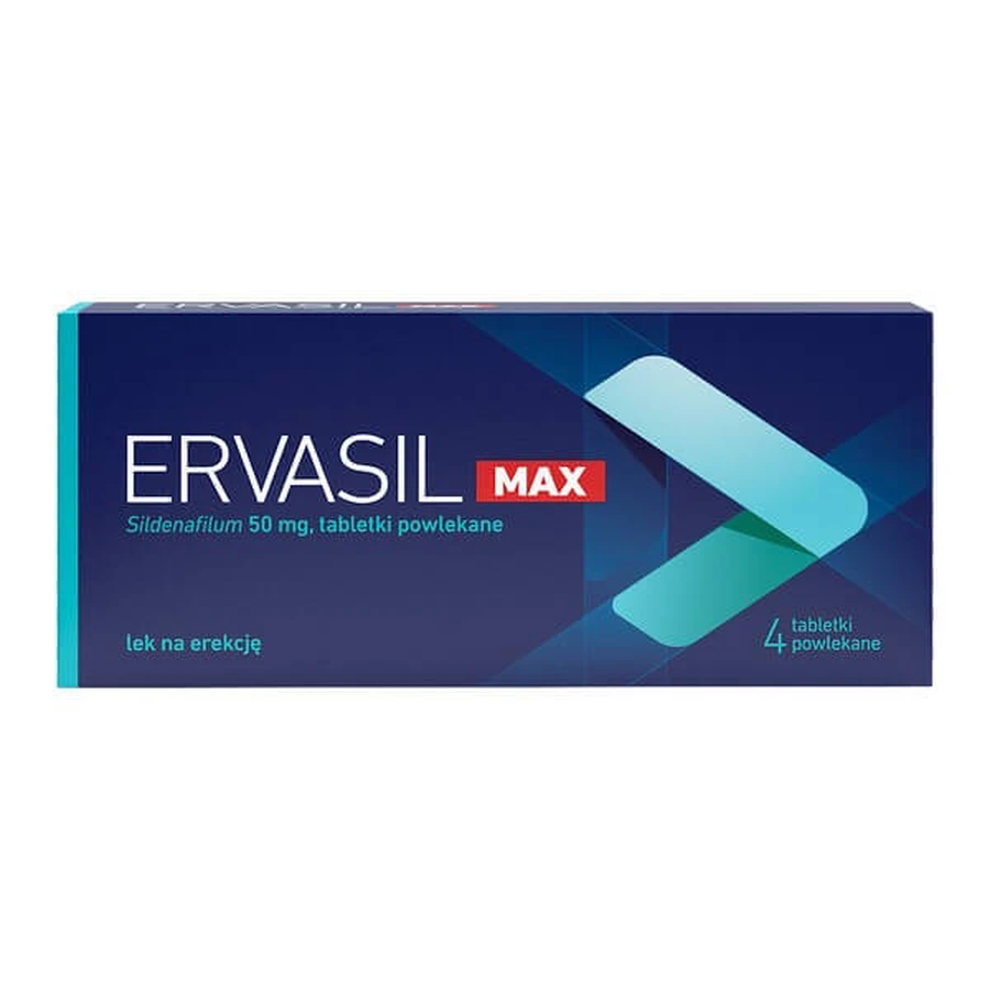 Ervasil Max, 50 mg, comprimés pelliculés, 4 pcs.