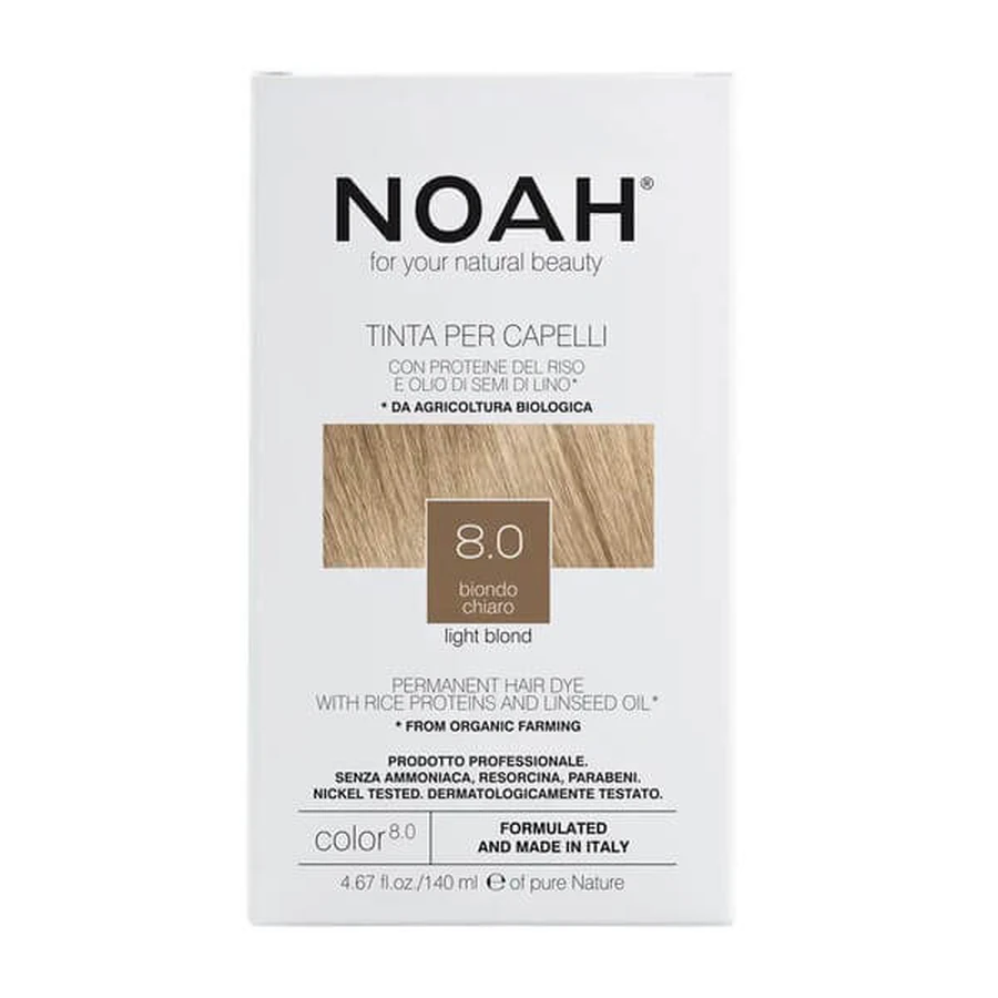 NOAH, haarverf, 8.0 Licht Blond, 140 ml