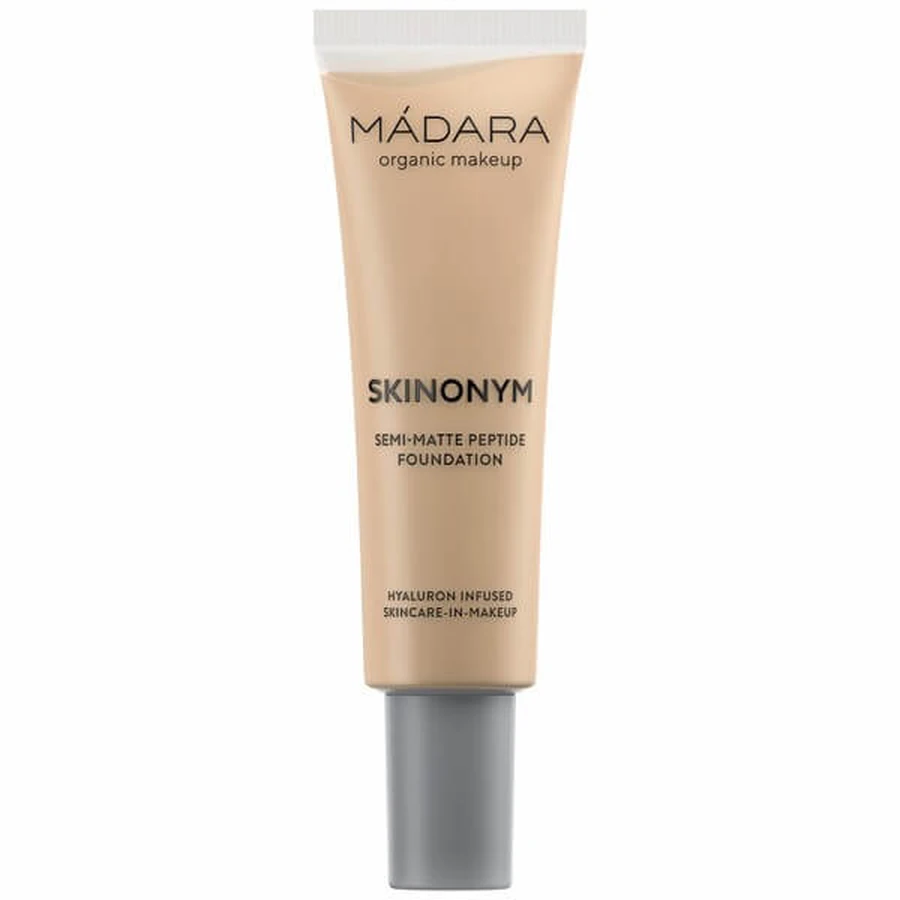 Madara, Skinonym, Fond de teint semi-mat aux peptides, #35 True Beige, 30 ml