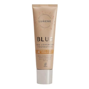 Lumene Blur 16h Longwear Foundation SPF15, fond de teint lissant, No. 4 Warm Honey, 30 ml