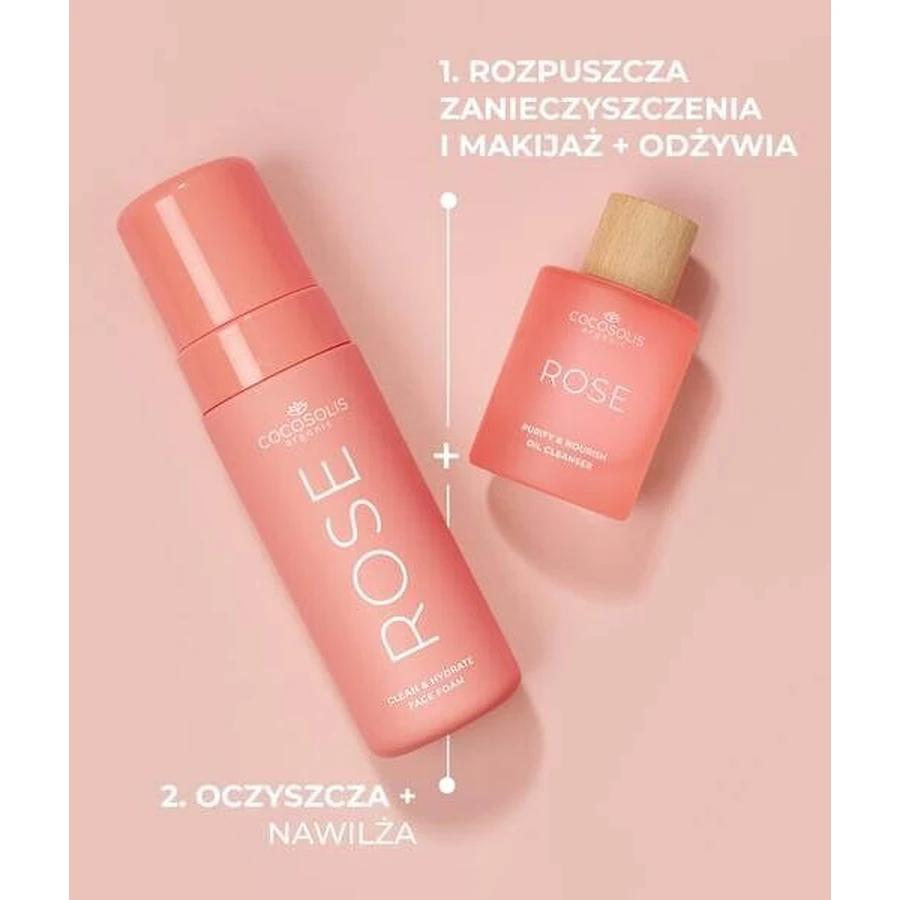 Cocosolis Rose, Rosen-Gesichtsreinigungsöl, 50 ml