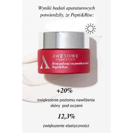 Awesome Cosmetics Pepti&amp;More, Pepti&amp;Rise, crema para ojos y párpados de día, 10ml + Pepti&amp;Renew, crema para ojos y párpados de noche, 10ml