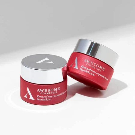 Awesome Cosmetics Pepti&amp;More, Pepti&amp;Rise, crema para ojos y párpados de día, 10ml + Pepti&amp;Renew, crema para ojos y párpados de noche, 10ml
