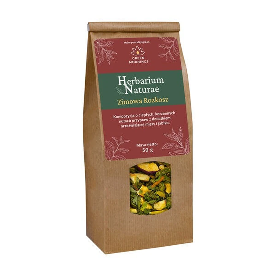 Green Mornings, Herbarium Naturae, Winter Delight, ceai de plante și fructe, 50 g