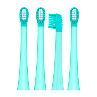 Vitammy Little Dino, toothbrush tips, green, 4 pcs.