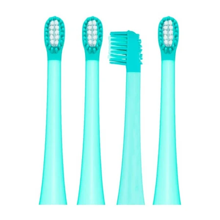 Vitammy Little Dino, toothbrush tips, green, 4 pcs.