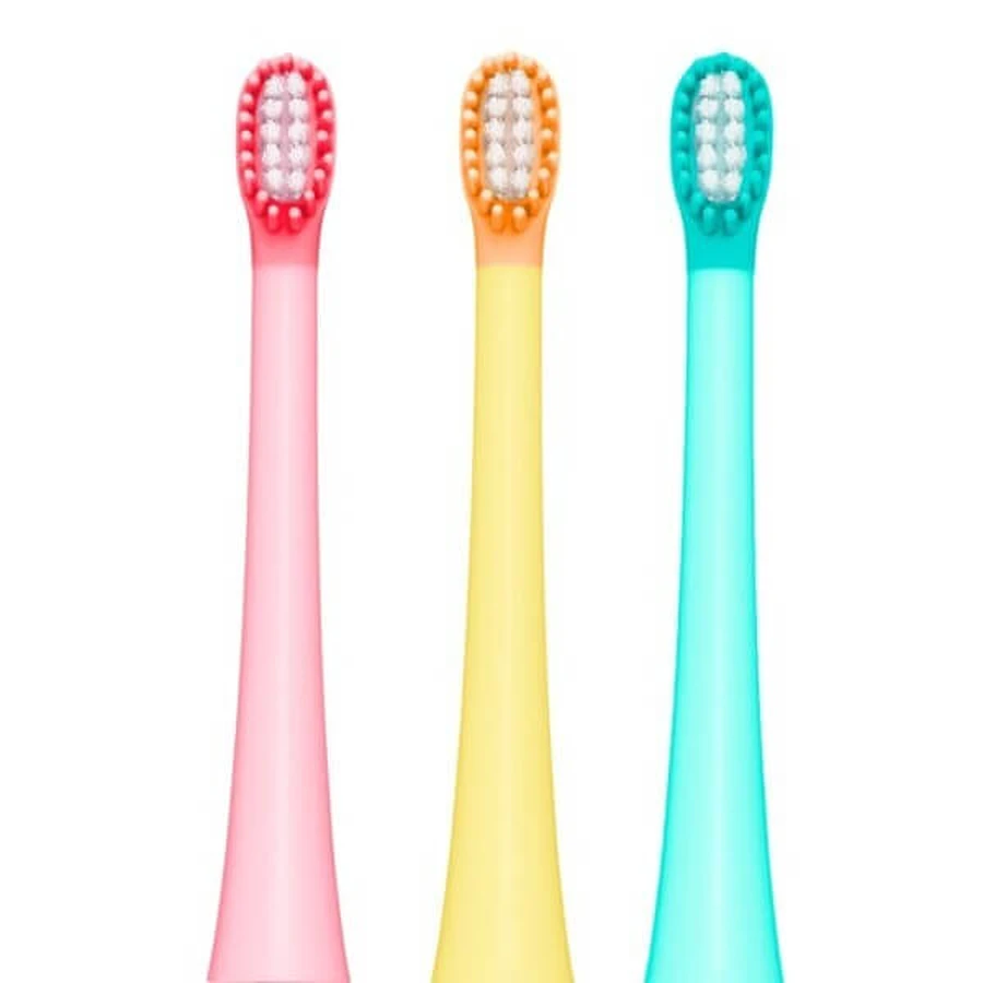 Vitammy Little Dino, toothbrush tips, green, 4 pcs.