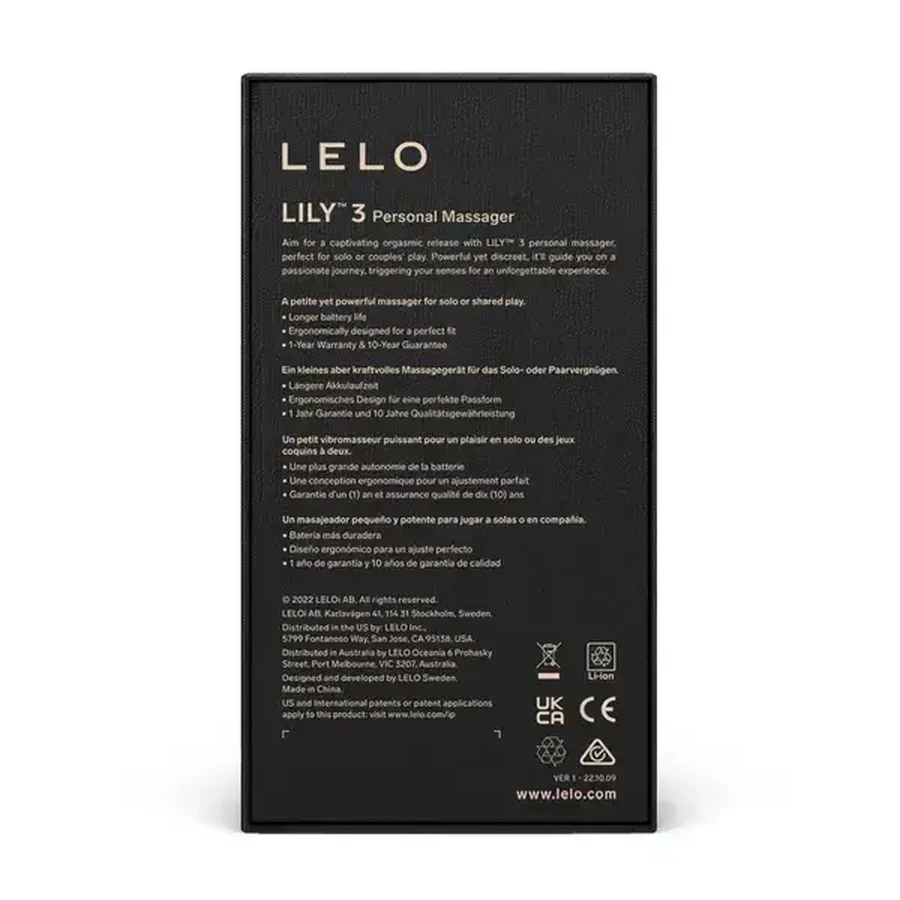 LELO Lily 3, clitoris stimulator, Dark Plum, 1 st.
