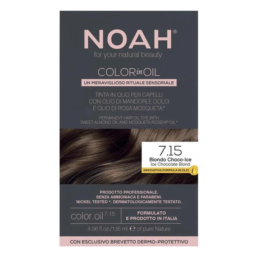 NOAH Color in Oil, hair dye, 7.15 Ice Chocolate Blonde, 135 ml