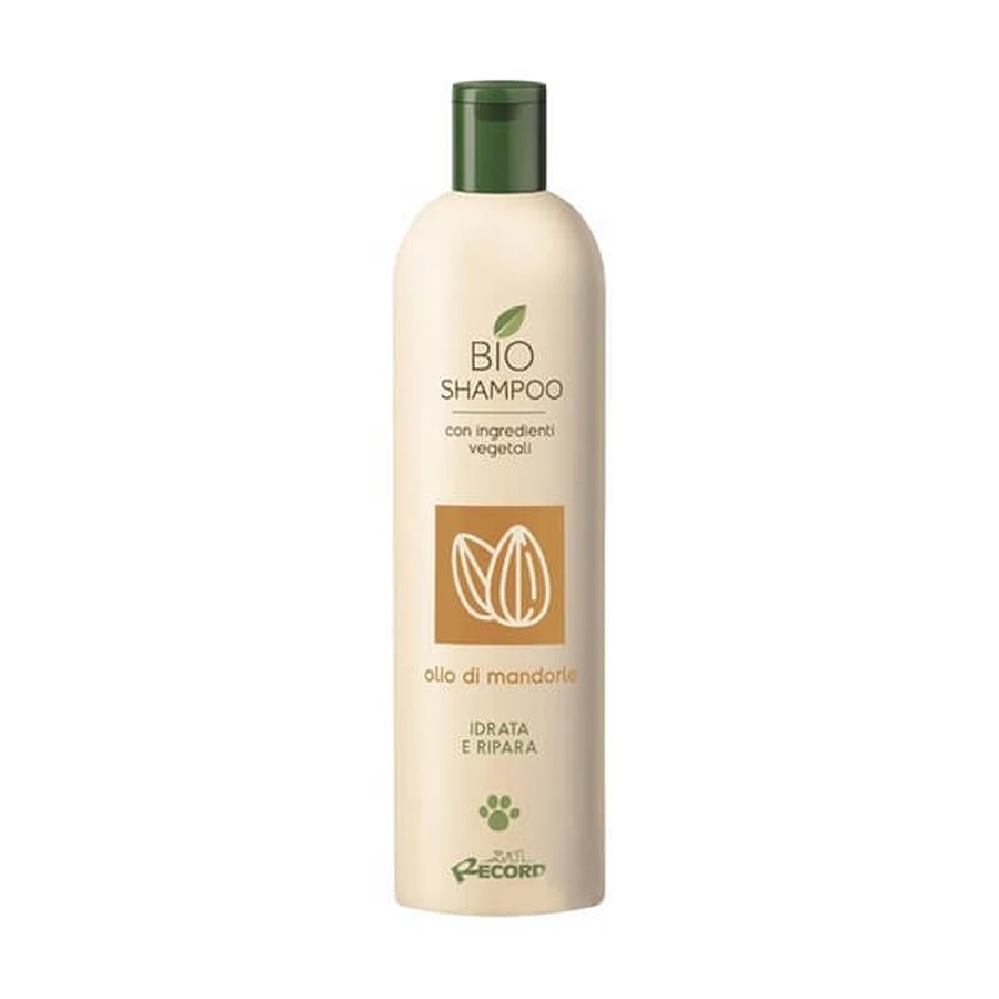 Record Bio Shampoo Olio di mandarole, shampoo voor honden en katten met amandelolie, 250 ml