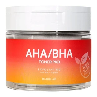 Barulab, The Clean Vegan, AHA/BHA toning pads, 160 g