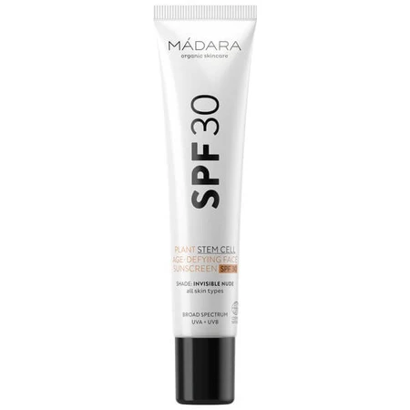 Madara Plant Steam Cell Age-Defying Face Sunscreen, anti-aging gezichtscrème SPF30, 40 ml.