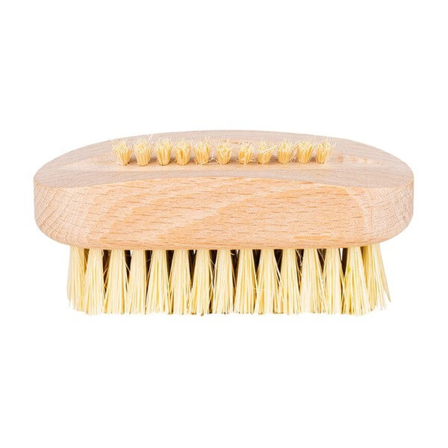 Hhuumm, oval hand and nail brush, tampico fiber No.9, 1 piece.
