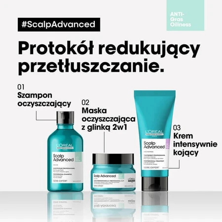 L'Oreal Scalp Advanced, reinigende shampoo, 1,5 l