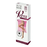Veera Anti-Hiperhidrosis, calcetines de compresión para las rodillas, 40 DEN, natural, talla 1/2 (35-38)