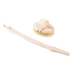 Hhuumm, brosse de massage pour le corps sec, version fibre douce avec bâton No.4, 1 pièce.