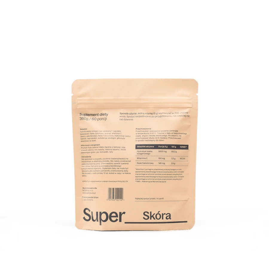 SuperPause Super Skin Collagen, poudre, arôme mangue-maracuja, 360 g