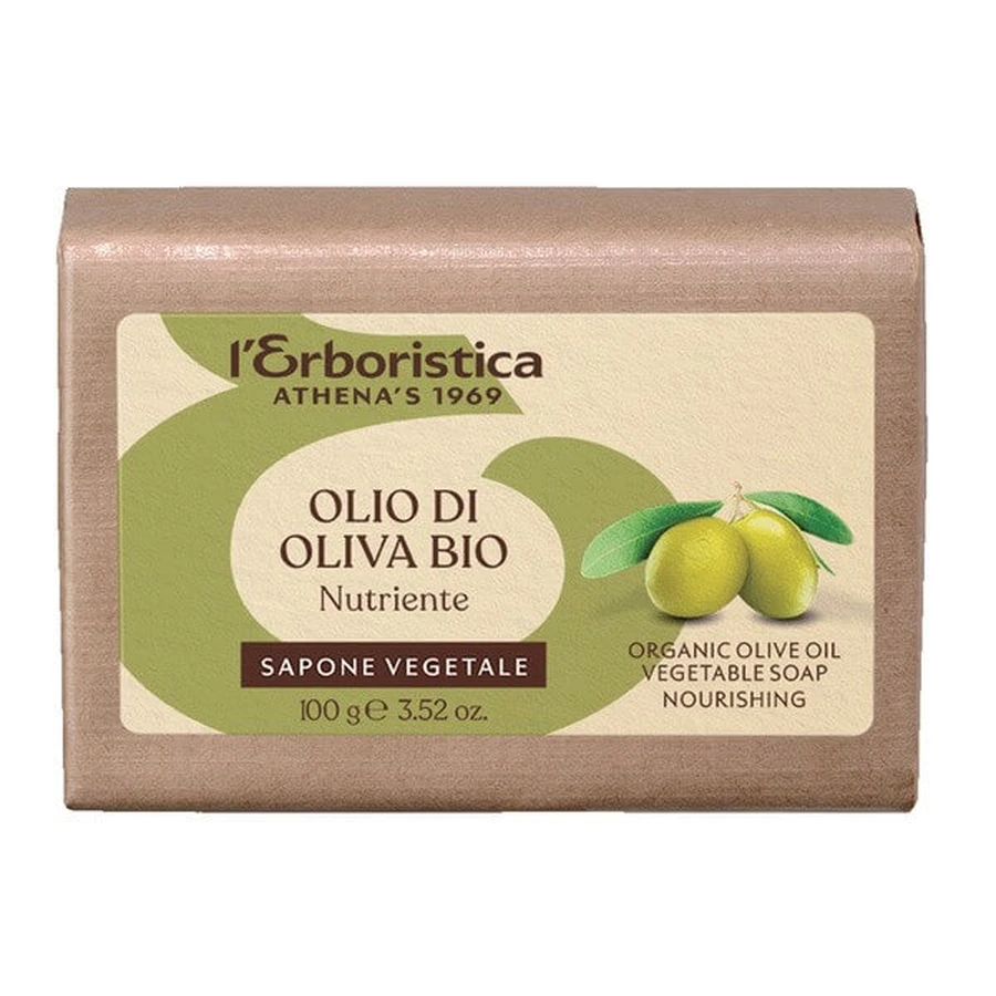 L'Erboristica, jabón vegetal con aceite de oliva, 100 g
