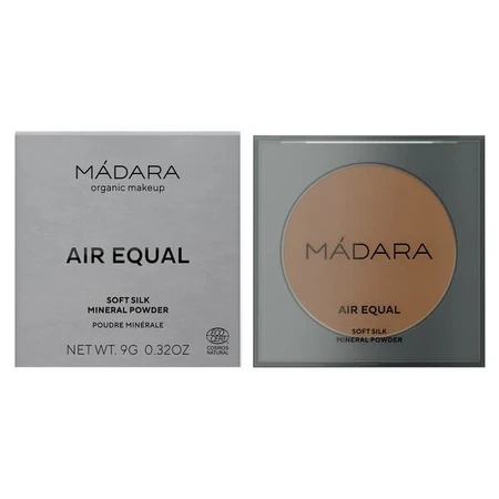 Madara Air Equal Soft Silk Polvo Mineral, polvo mineral, Profundo, 9 g