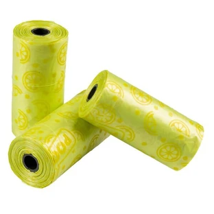Duvoplus Poopidog Spice Citrus, Hundekotbeutel, Zitrusduft, 8 x 15 Stück.