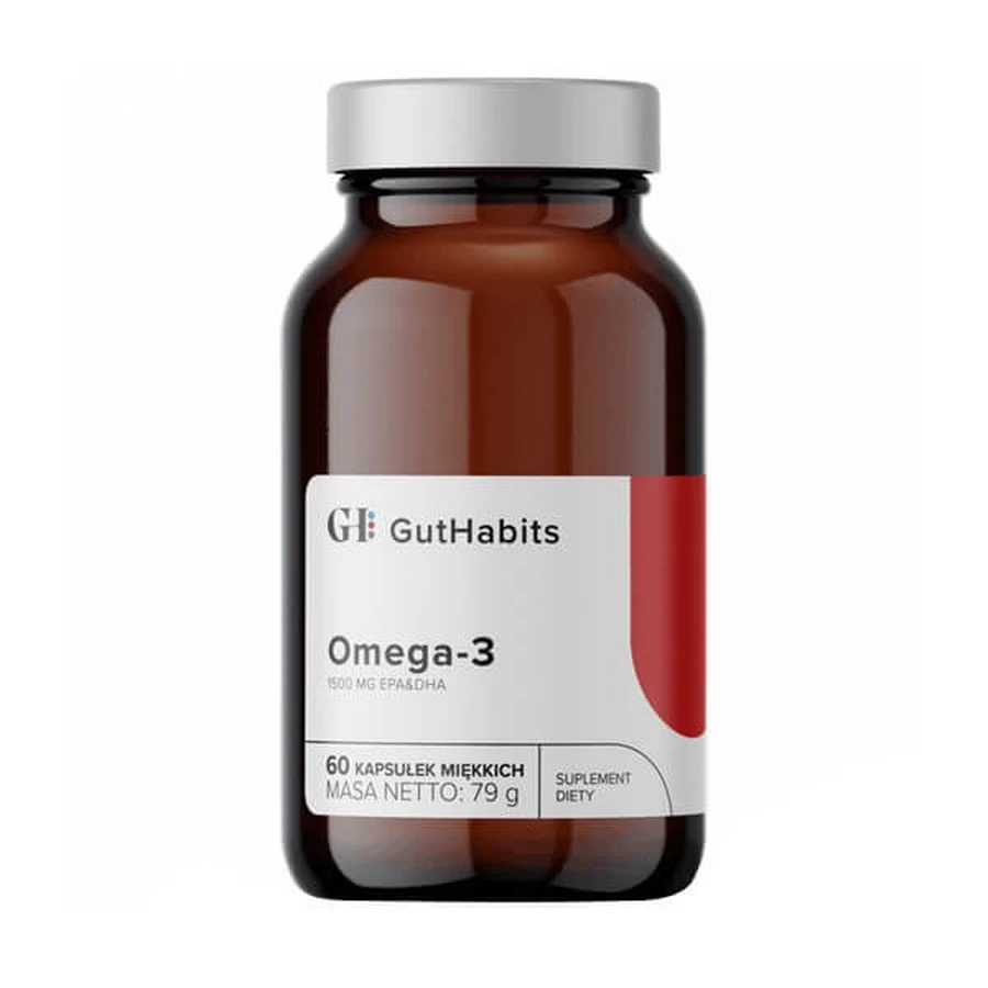 GutHabits Omega-3, cápsulas blandas, 60 uds.