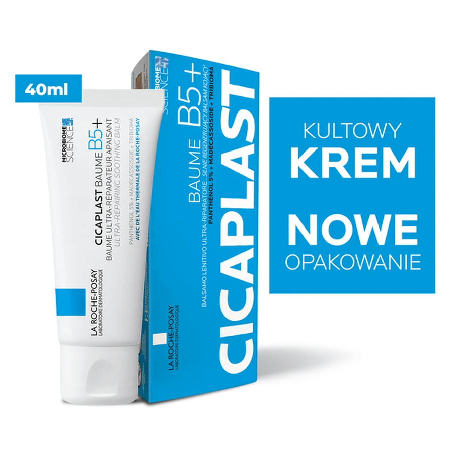 La Roche Posay kit, Effaclar Duo+ M, triple action cream against imperfections, 40 ml + Cicaplast Baume B5+, soothing lotion for face and c