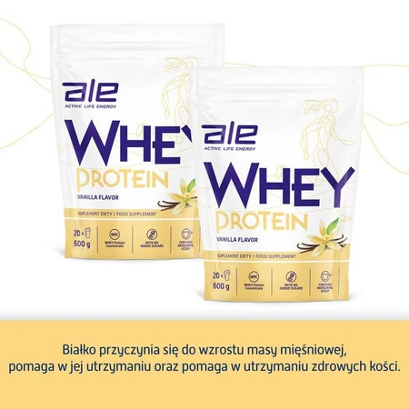 ALE Whey Protein Vanilla Flavor, poudre, 600 g