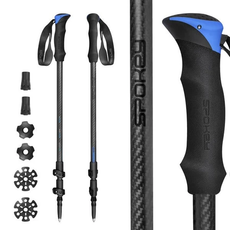 Spokey Atom, Ultraleichte Carbonfaser-Trekkingstöcke, 2 Stück.