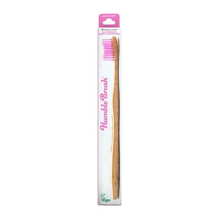 Humble Brush, bamboo toothbrush, soft, pink, 1 pc.