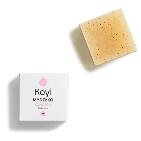 Koyi, hemp soap with scrub, 55 g